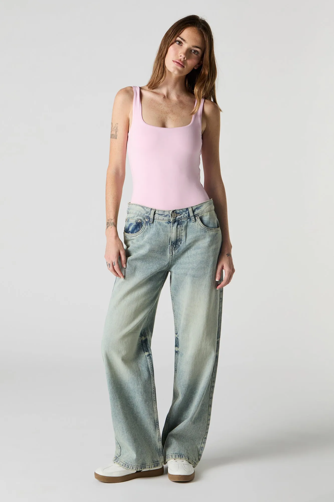 Contour Square Neck Tank Bodysuit sold by Urban Planet product image thumbnail 3