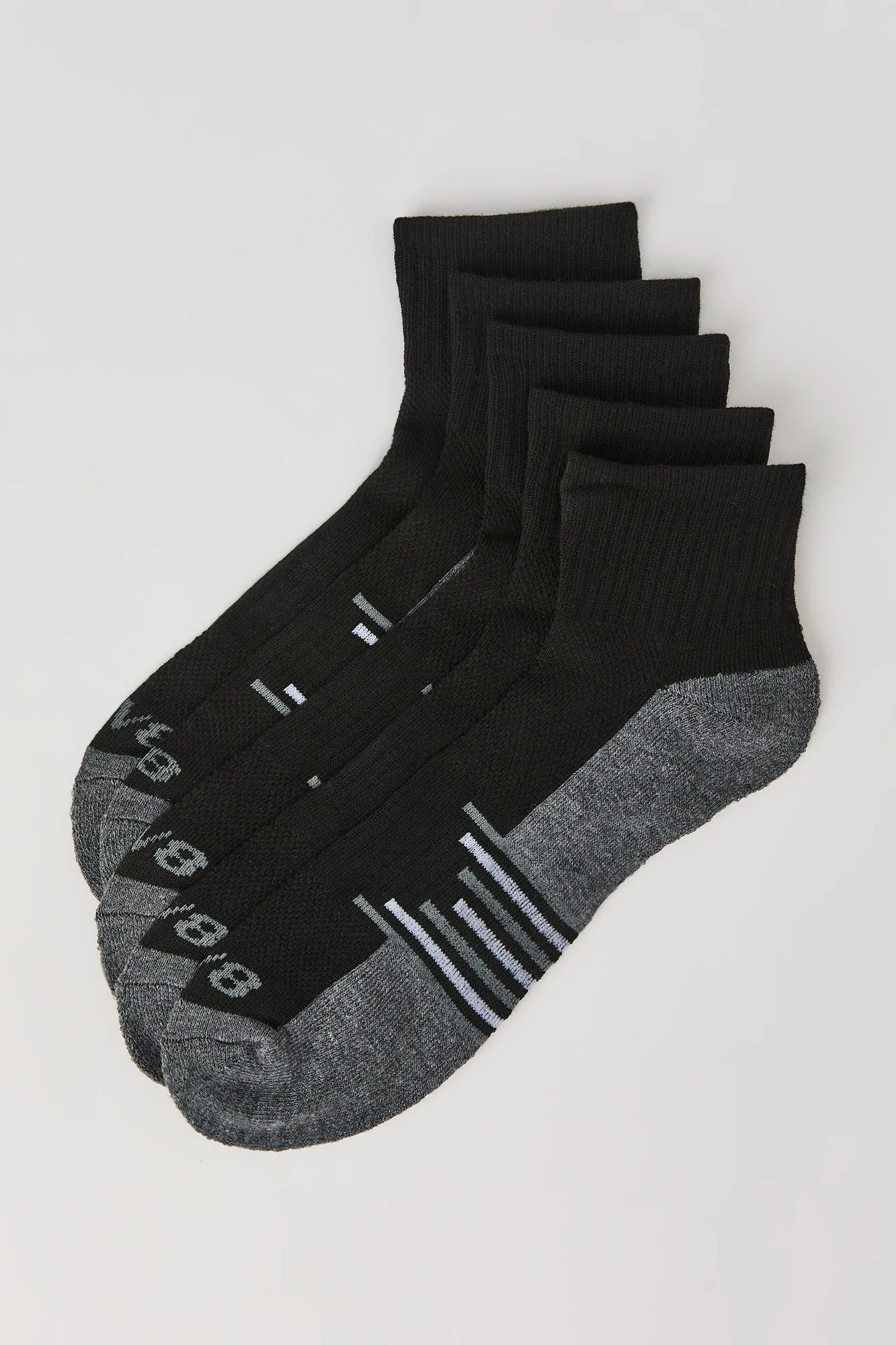 Athletic Marled Quarter Socks (5 Pack) sold by Urban Planet product image thumbnail 2
