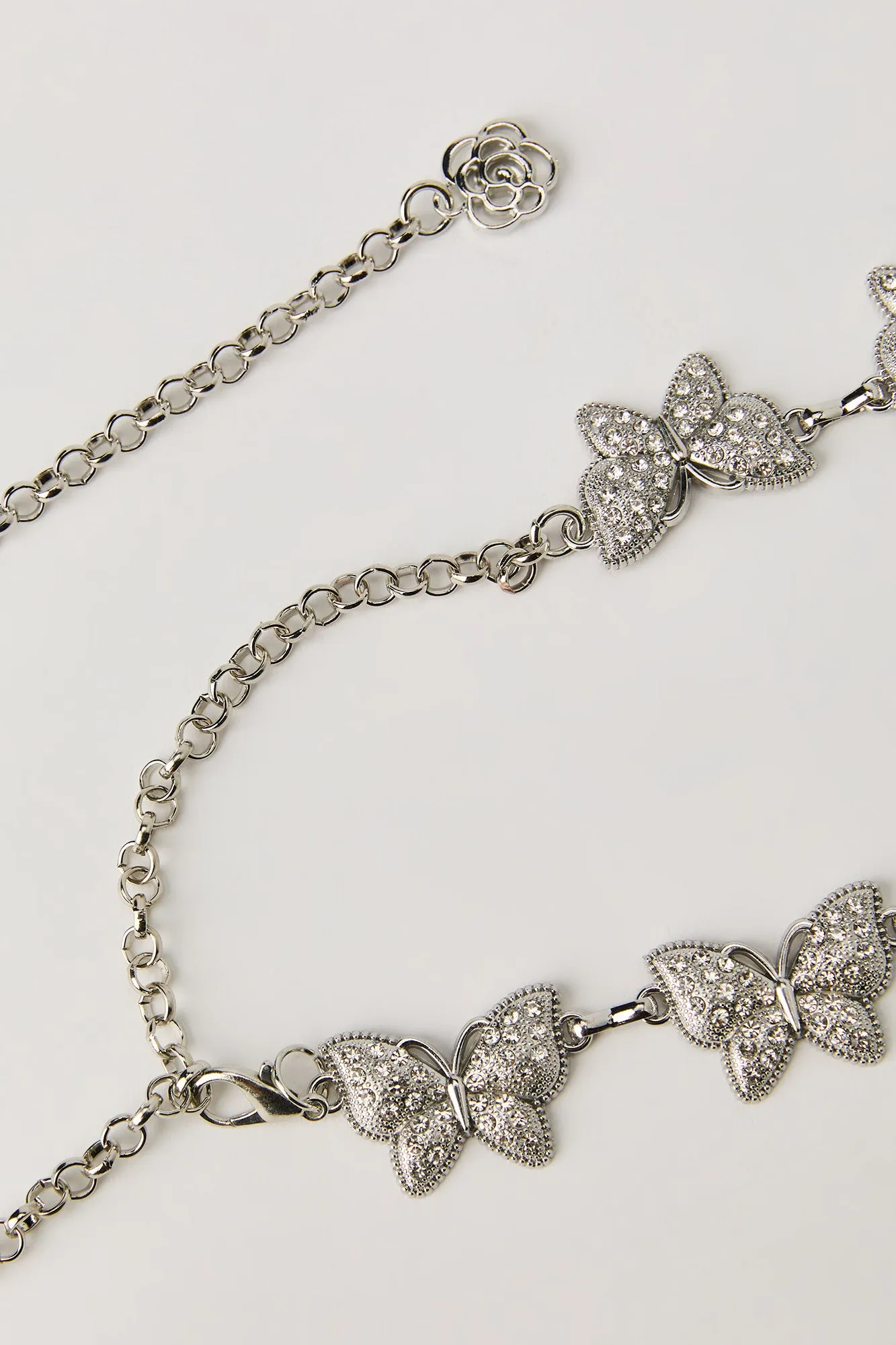 Rhinestone Butterfly Chain Belt sold by Urban Planet product image thumbnail 4