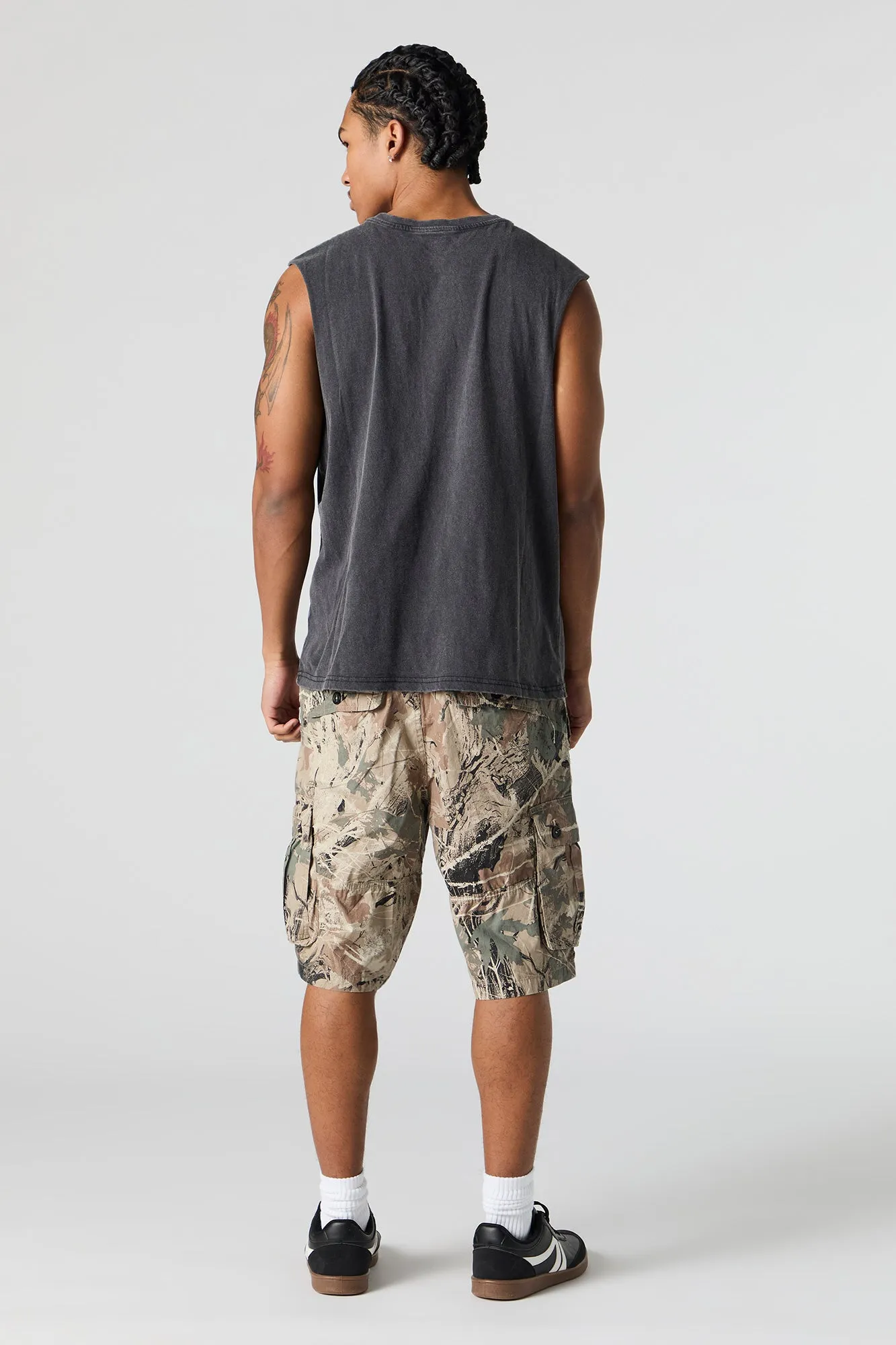 Camo Print Cargo Short sold by Urban Planet product image thumbnail 3