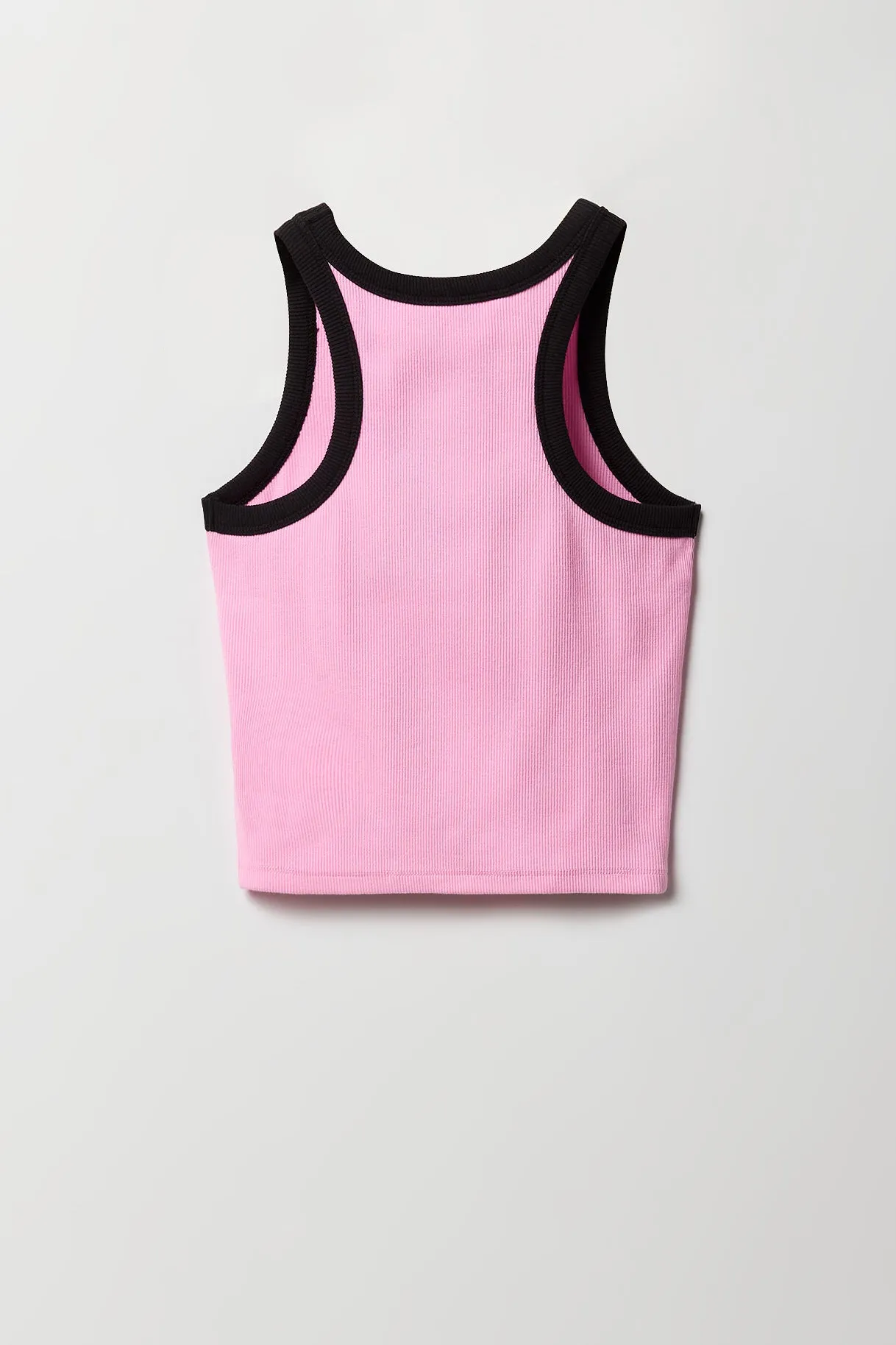 Girls Varsity Graphic Ribbed Ringer Tank sold by Urban Planet product image thumbnail 4