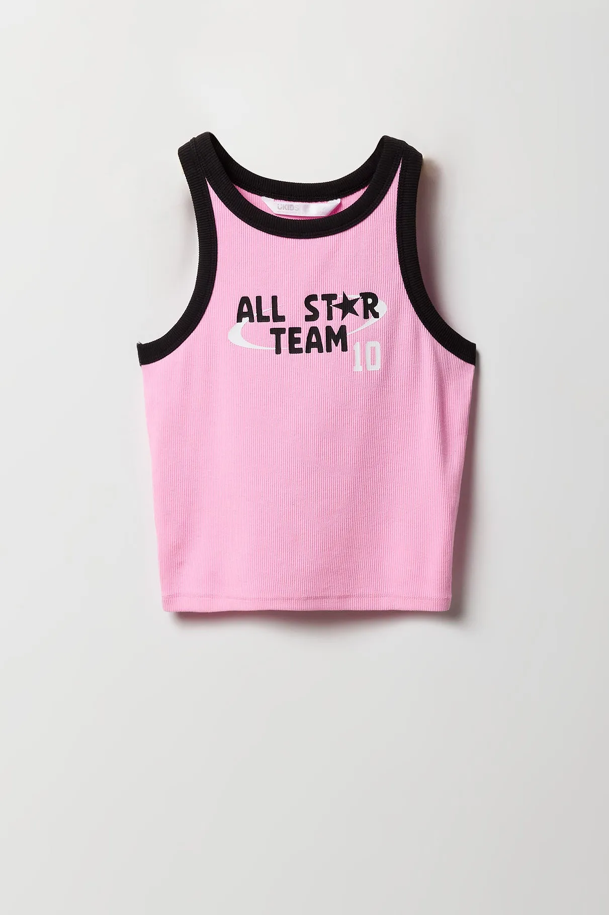 Camisole côtelée Ringer à imprimé Varsity pour filles sold by Urban Planet product image thumbnail 3