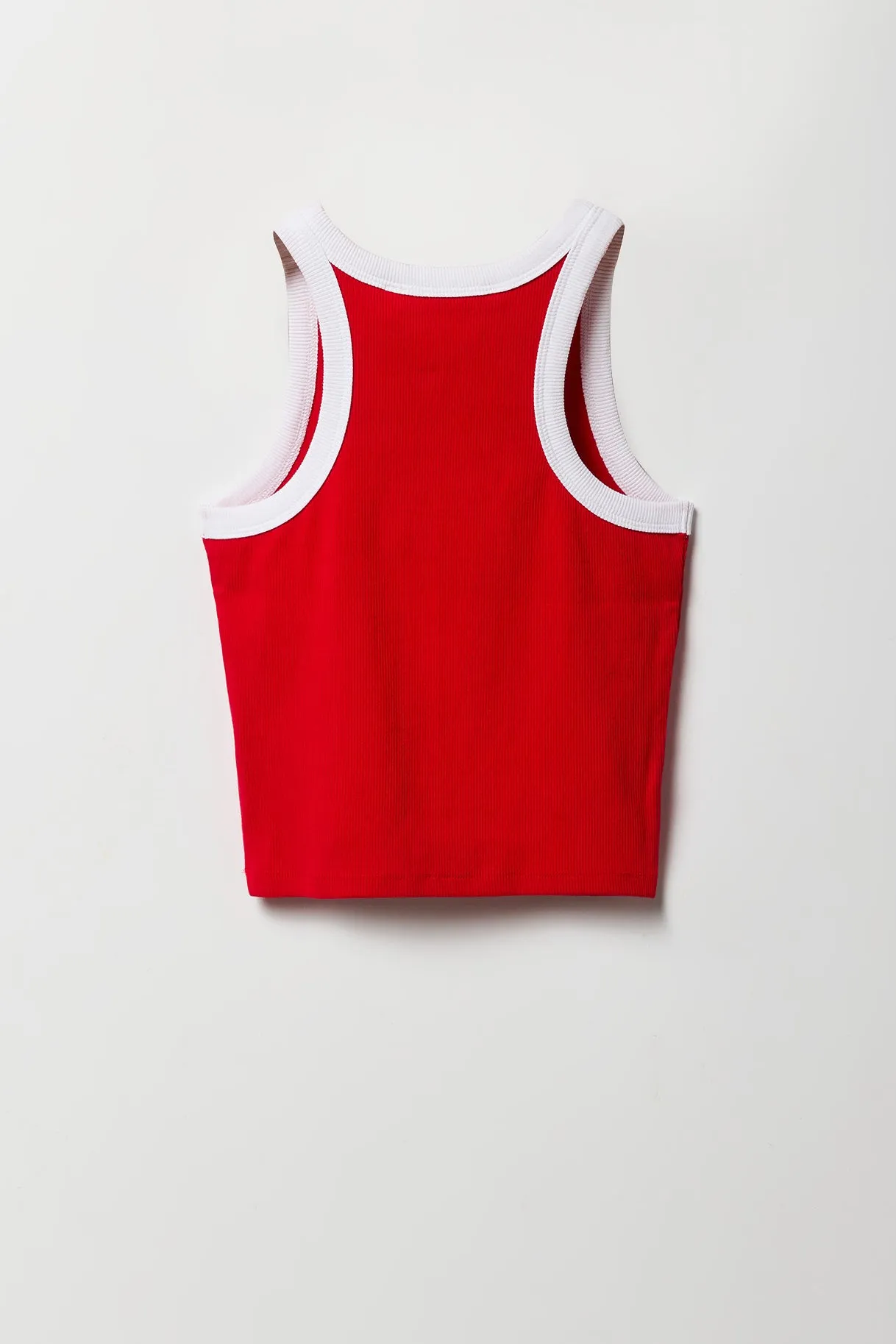 Camisole côtelée Ringer à imprimé Varsity pour filles sold by Urban Planet product image thumbnail 2