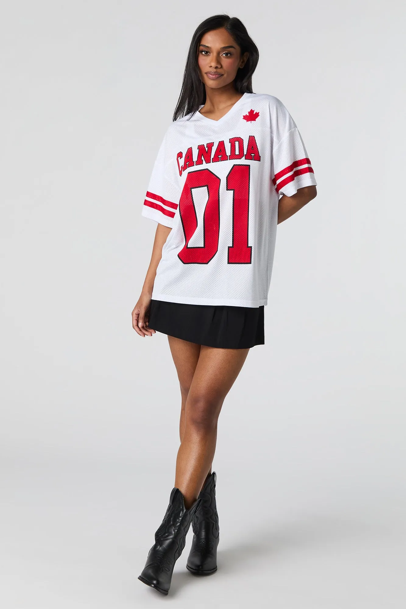 Jersey en filet à imprimé Canada Day sold by Urban Planet product image thumbnail 3