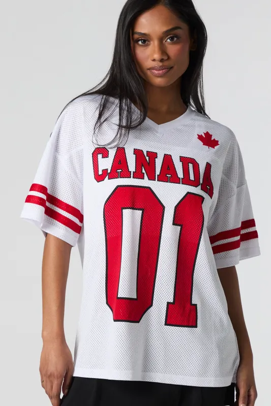 Jersey en filet à imprimé Canada Day sold by Urban Planet