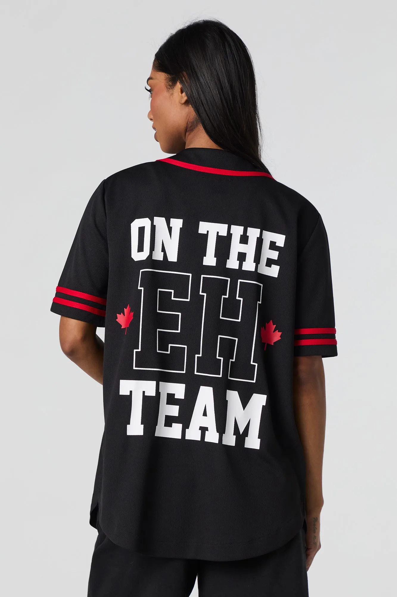 Jersey de baseball en filet à imprimé Canada Day sold by Urban Planet product image thumbnail 4