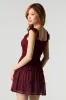 Chiffon Floral Flutter Sleeve Mini Dress sold by Urban Planet