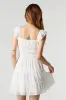 Chiffon Floral Flutter Sleeve Mini Dress sold by Urban Planet