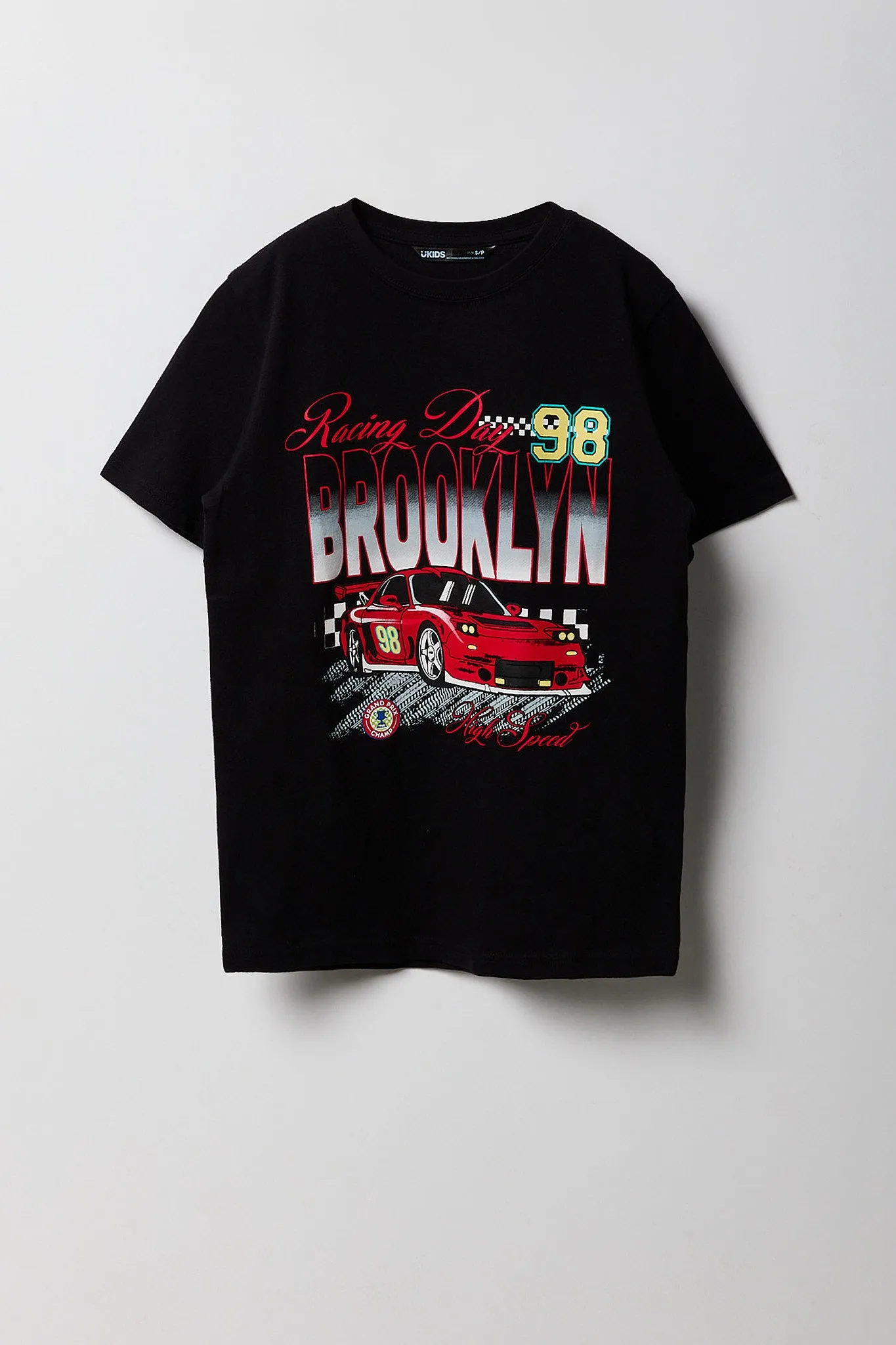 Boys Brooklyn Racing Day Graphic T-Shirt sold by Urban Planet
