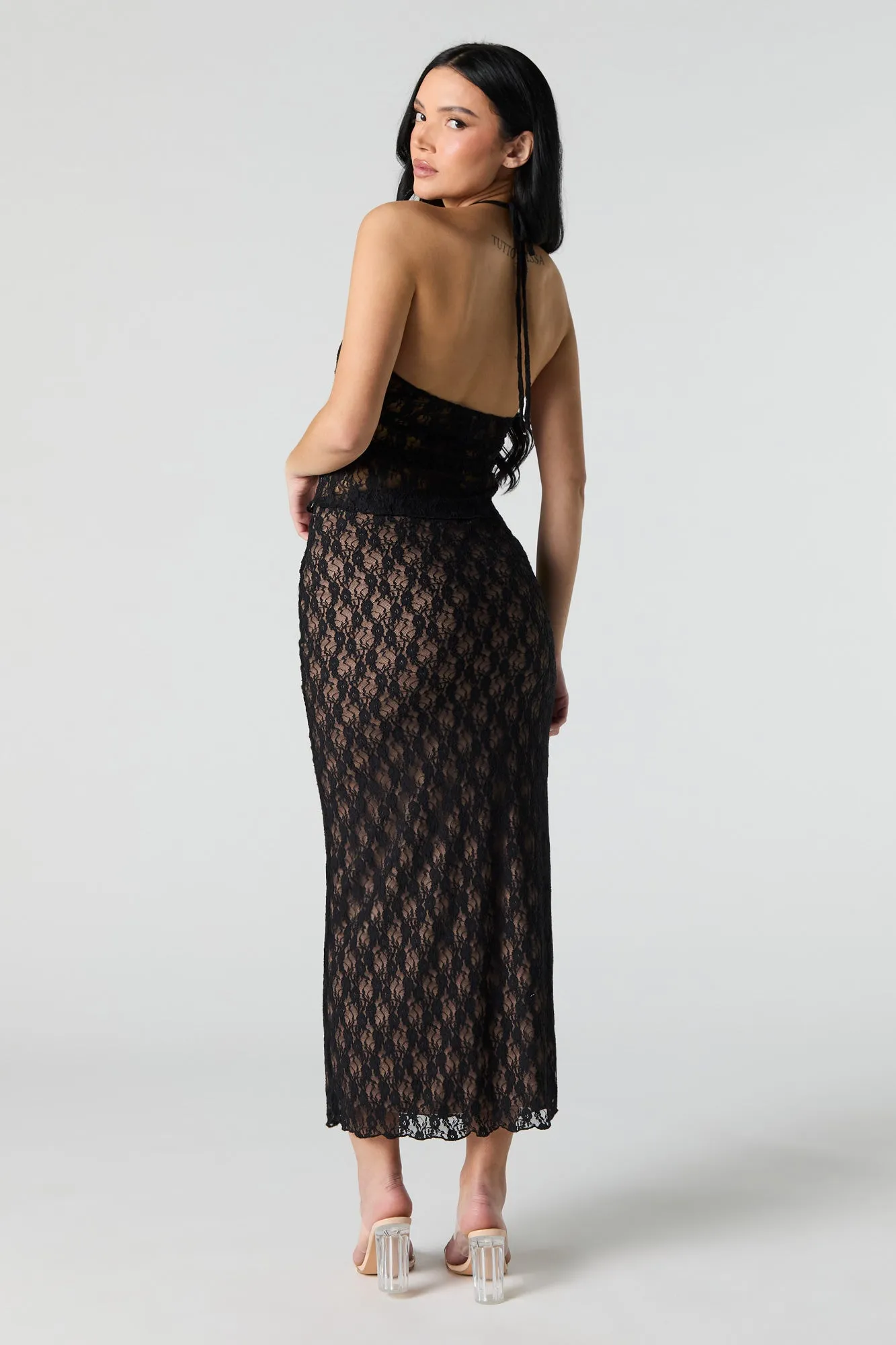 Floral Lace Midi Skirt sold by Urban Planet product image thumbnail 3