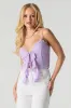 Lace Tie Front Flyaway Tank sold by Urban Planet