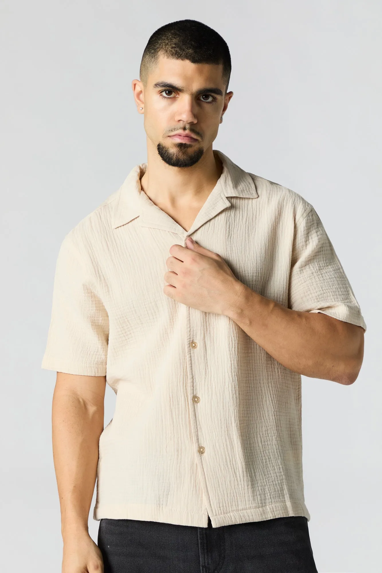 Haut boutonné texturé sold by Urban Planet product image thumbnail 4