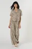 Linen Drawstring Wide Leg Pant sold by Urban Planet