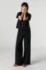 Linen Drawstring Wide Leg Pant sold by Urban Planet