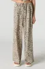 Linen Drawstring Wide Leg Pant sold by Urban Planet