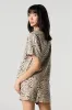 Linen Short Sleeve Button-Up Top sold by Urban Planet