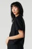 Linen Short Sleeve Button-Up Top sold by Urban Planet