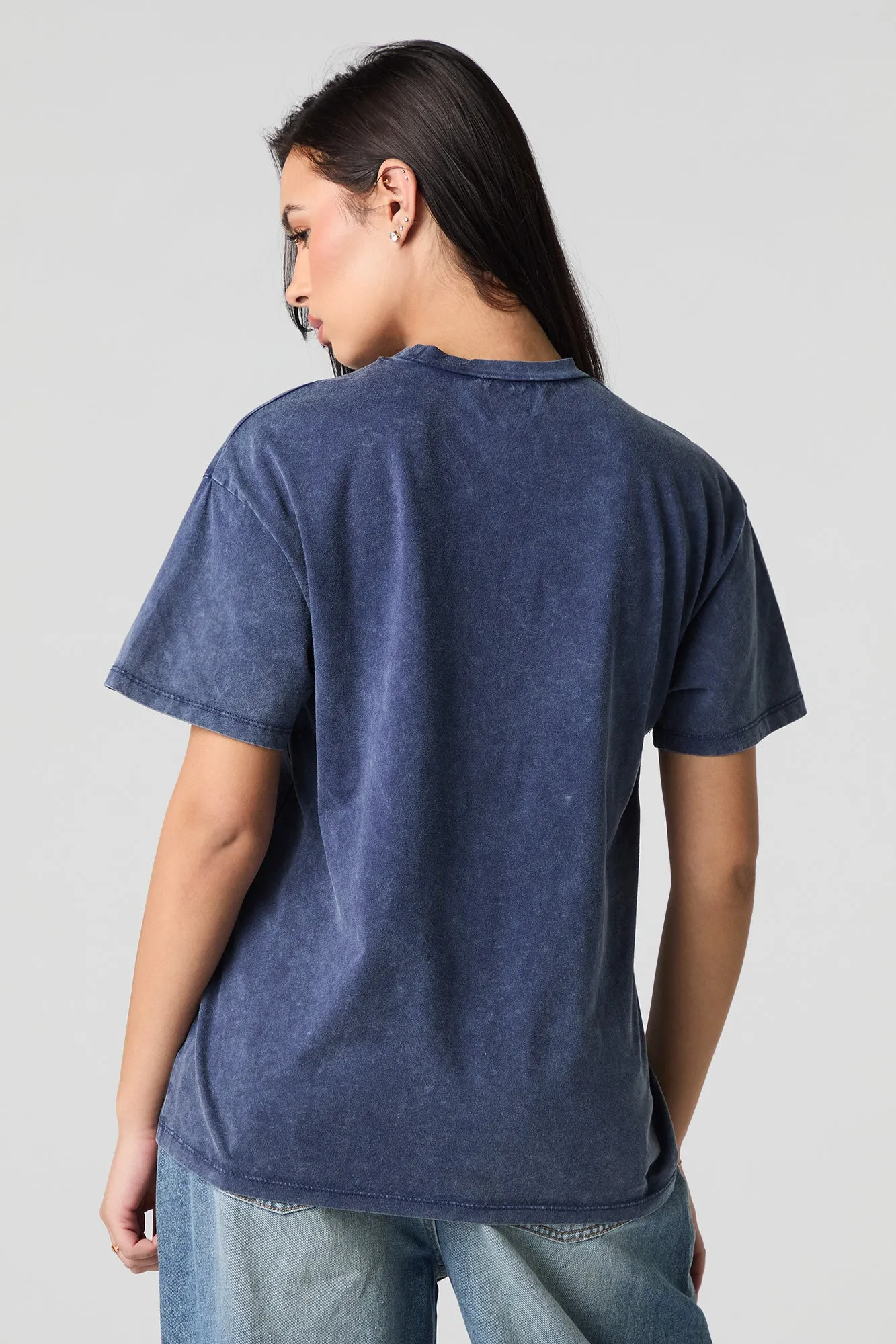 Ford Embroidered Washed Boyfriend T-Shirt sold by Urban Planet product image thumbnail 2