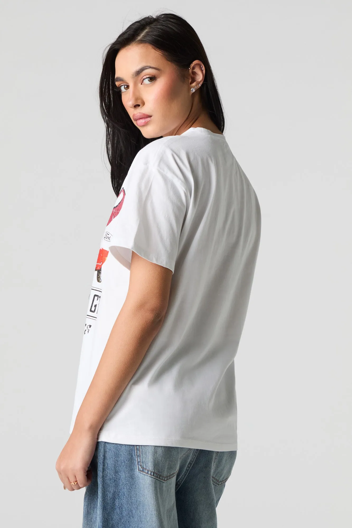 Ford 1964 Mustang GT Graphic Boyfriend T-Shirt sold by Urban Planet product image thumbnail 2