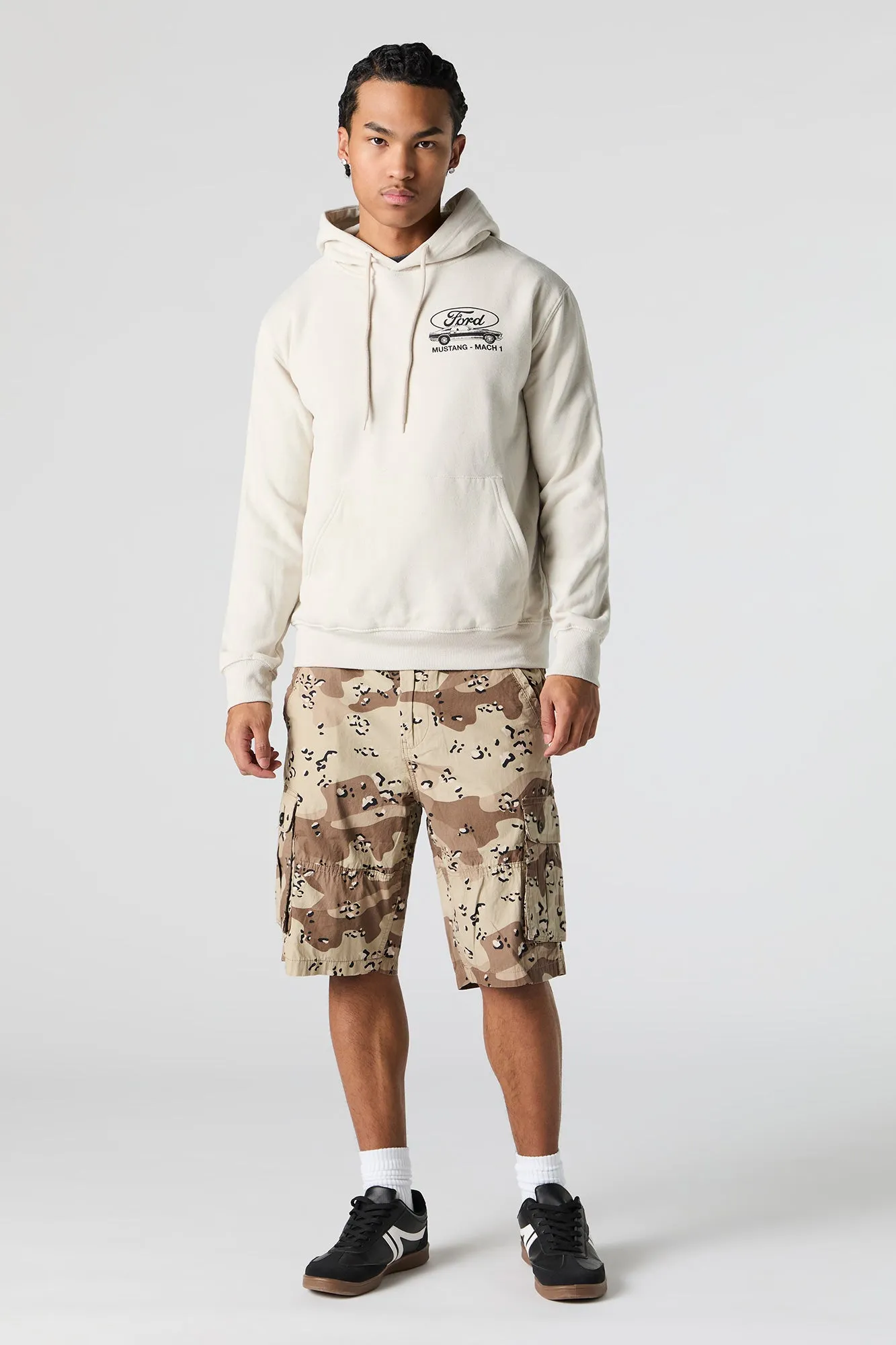 Ford Mustang Graphic Fleece Hoodie sold by Urban Planet product image thumbnail 3