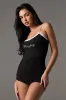 Playboy Ribbed Lace Trim Pajama Romper sold by Urban Planet