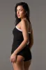 Playboy Ribbed Lace Trim Pajama Romper sold by Urban Planet