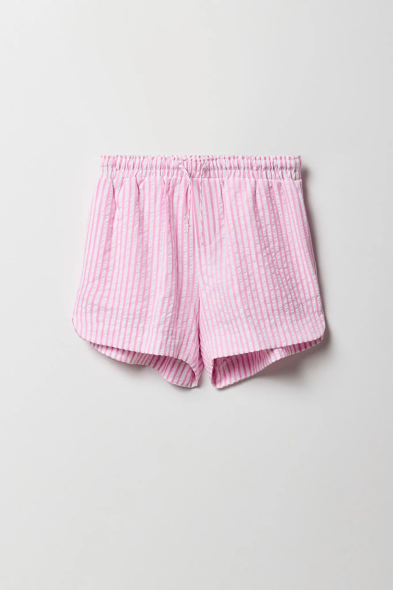 Short texturé rayé à taille coulissante pour fille sold by Urban Planet product image thumbnail 3