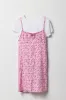 Ensemble avec t-shirt côtelé et robe fleurie pour fille sold by Urban Planet
