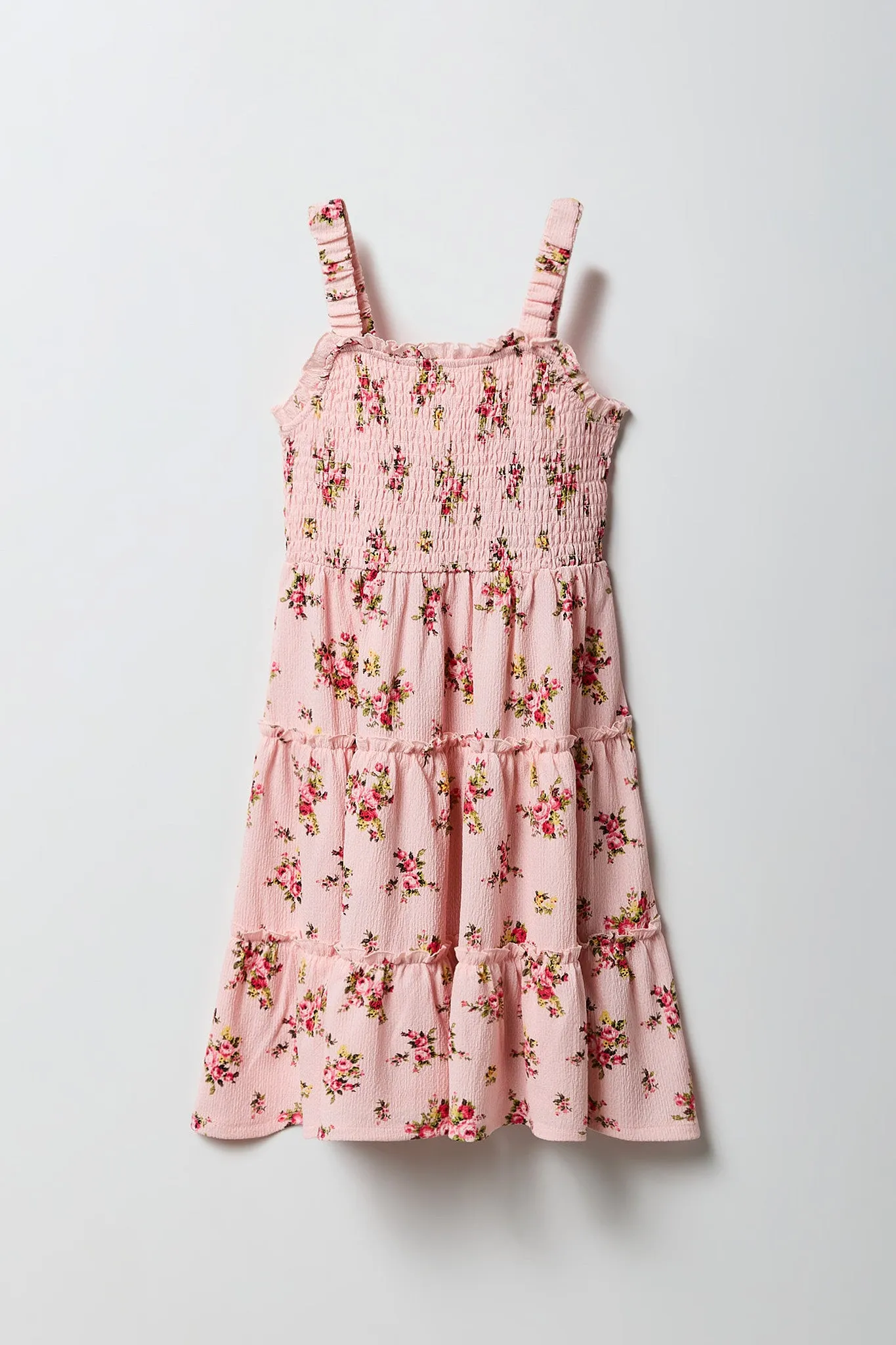 Robe smockée volantée fleurie pour fille sold by Urban Planet product image thumbnail 5