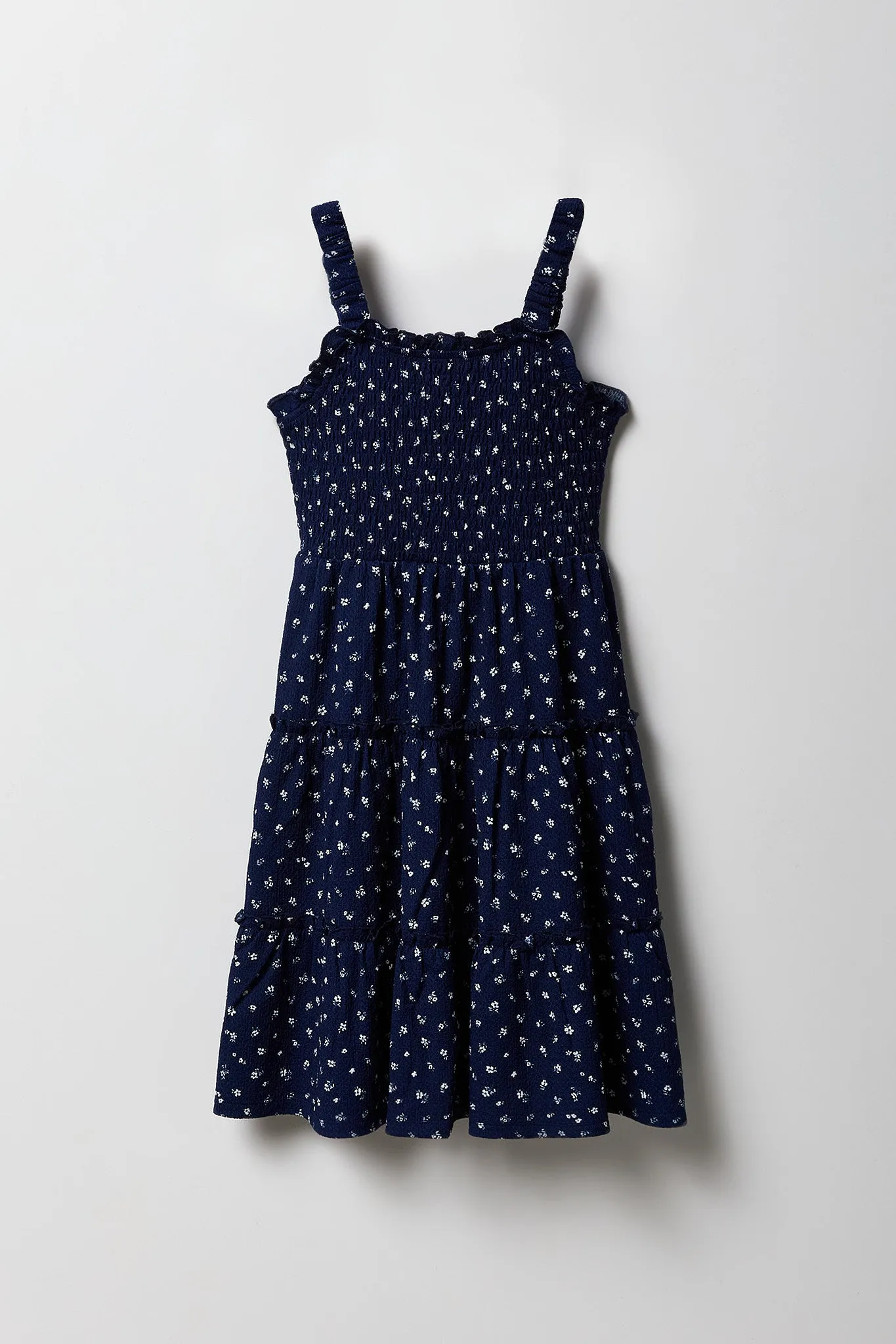 Robe smockée volantée fleurie pour fille sold by Urban Planet product image thumbnail 3