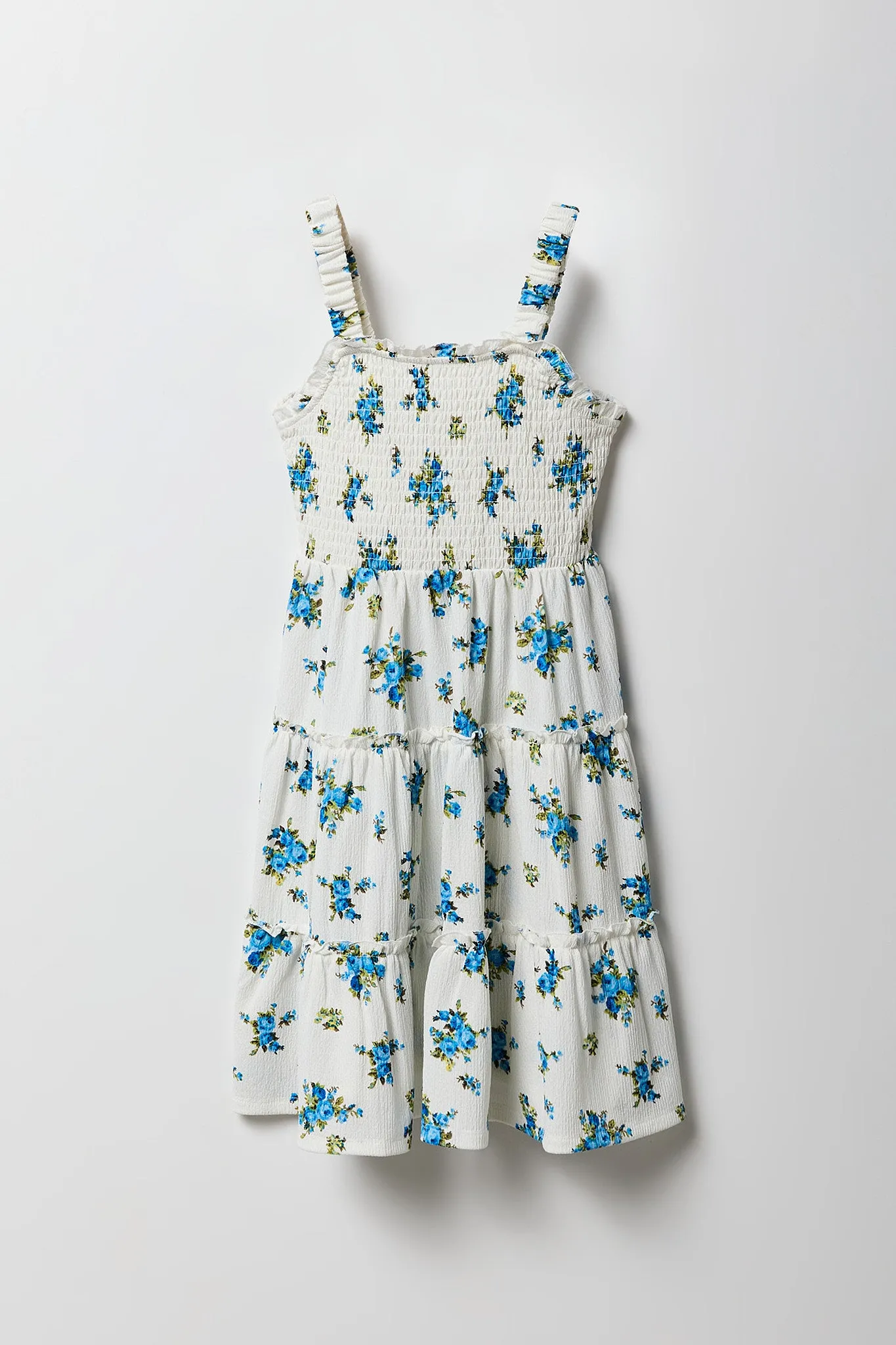 Robe smockée volantée fleurie pour fille sold by Urban Planet