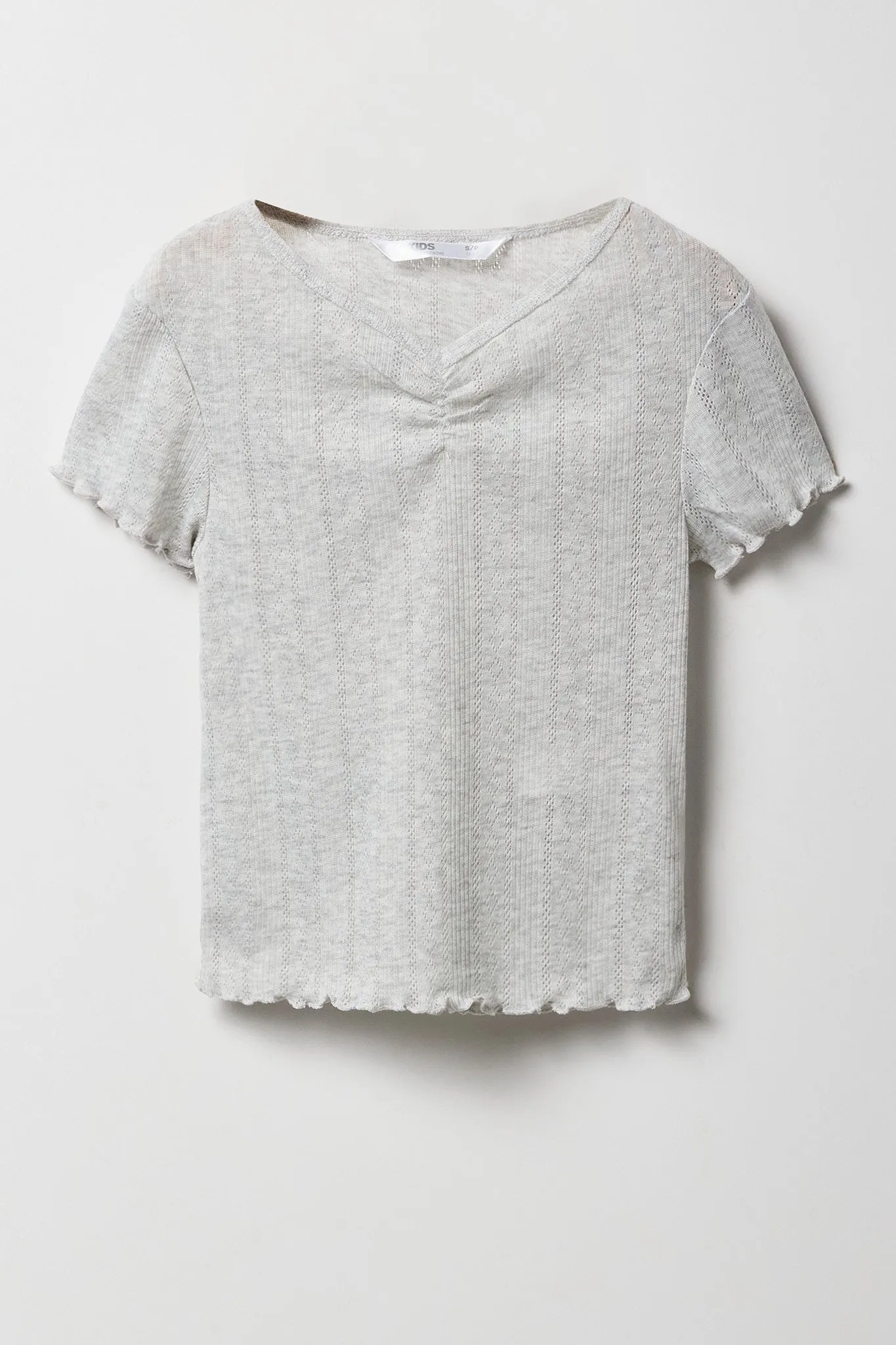 Ensmble pyjama avec t-shirt et pantalon en pointelle pour fille sold by Urban Planet product image thumbnail 2