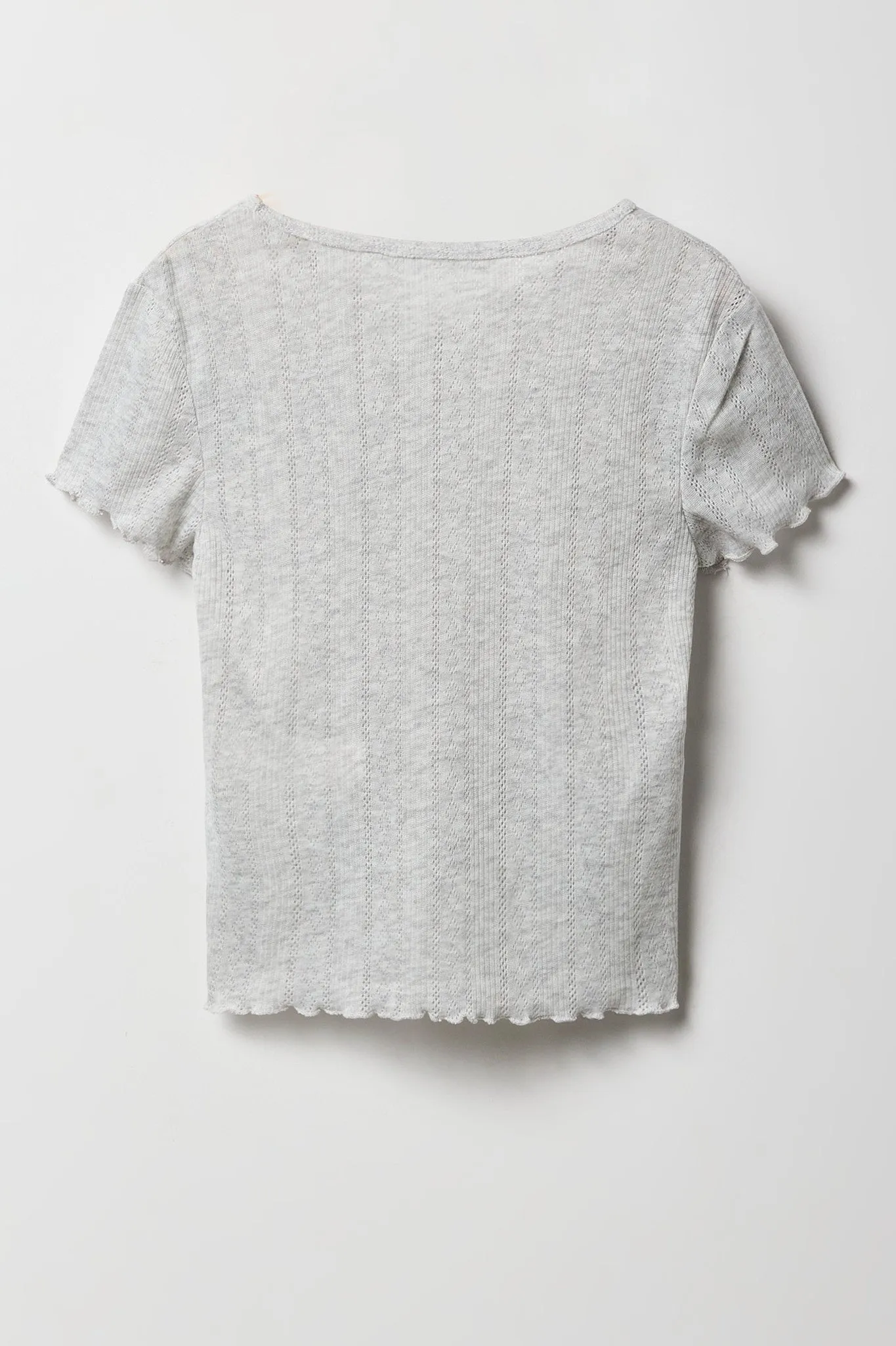 Ensmble pyjama avec t-shirt et pantalon en pointelle pour fille sold by Urban Planet product image thumbnail 3