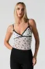 Floral Mesh Lace Trim Cami sold by Urban Planet