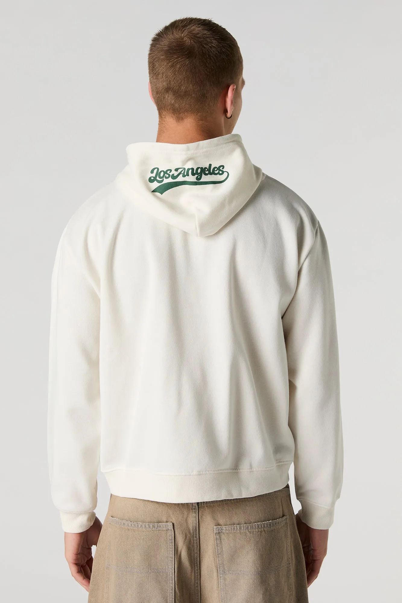 Haut à capuchon en molleton avec motif California brodé en chenille et fermeture à glissière sold by Urban Planet product image thumbnail 2