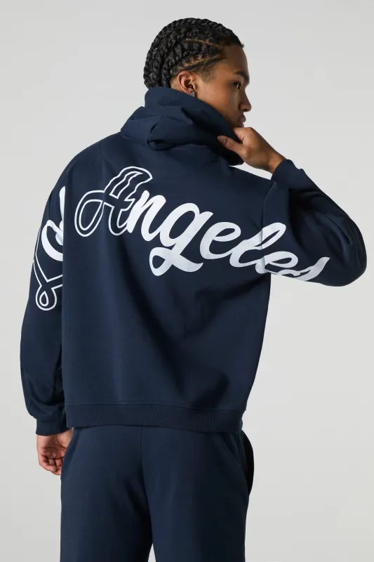LA Embroidered Fleece Hoodie sold by Urban Planet
