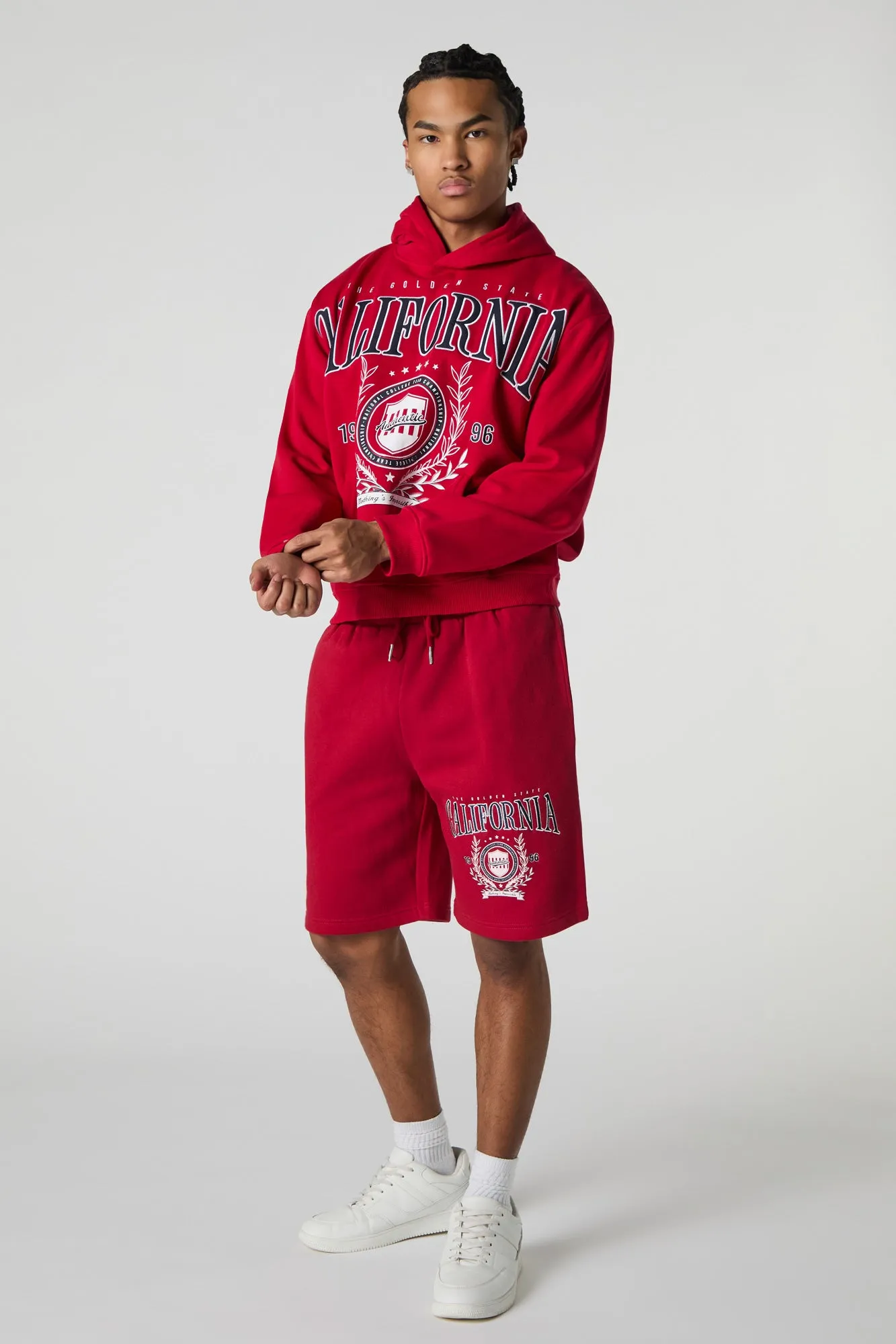 California Embroidered Fleece Hoodie sold by Urban Planet product image thumbnail 3