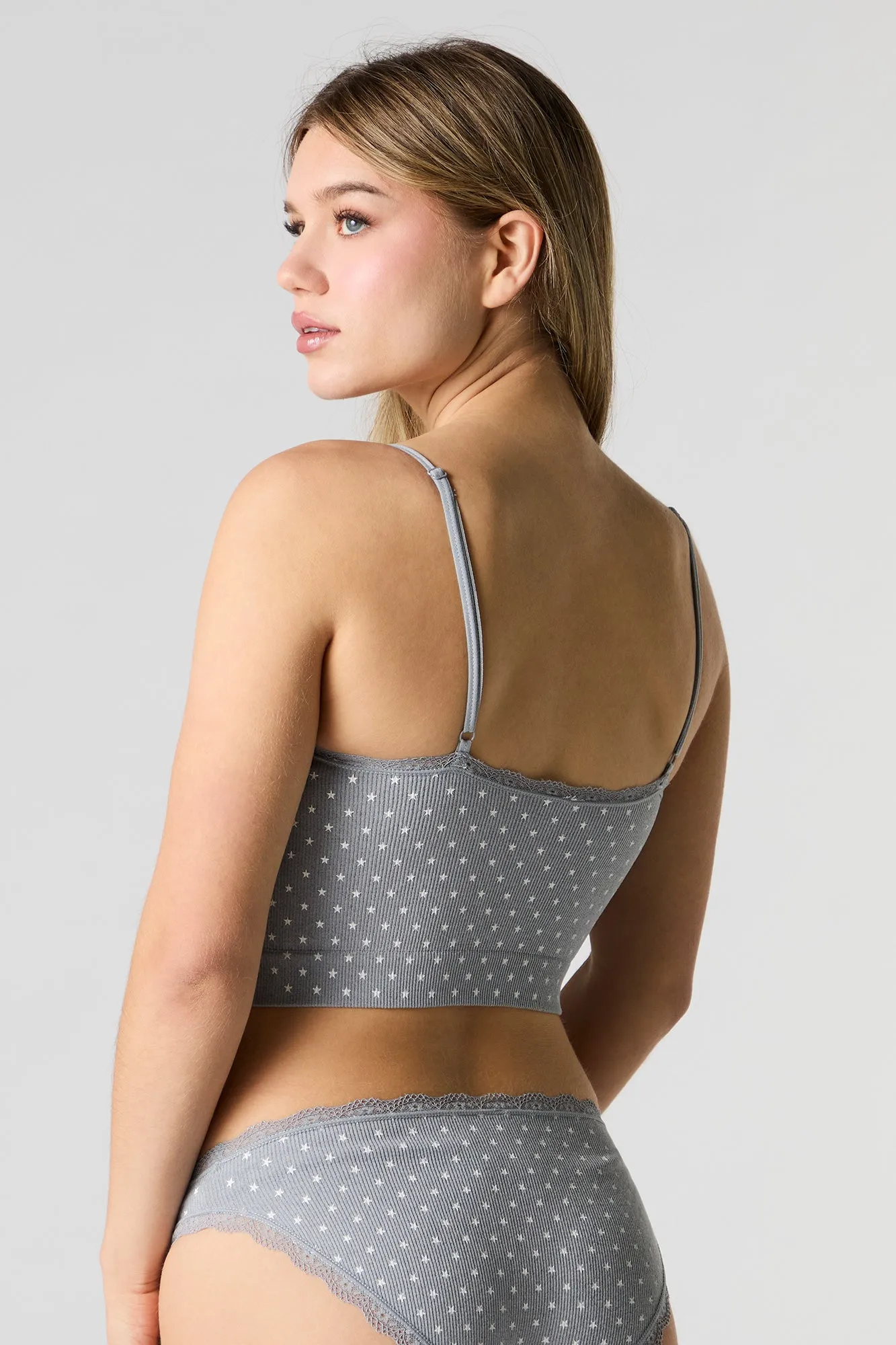 Ensemble deux pièces camisole côtelée sans courute et culotte bikini sold by Urban Planet product image thumbnail 5