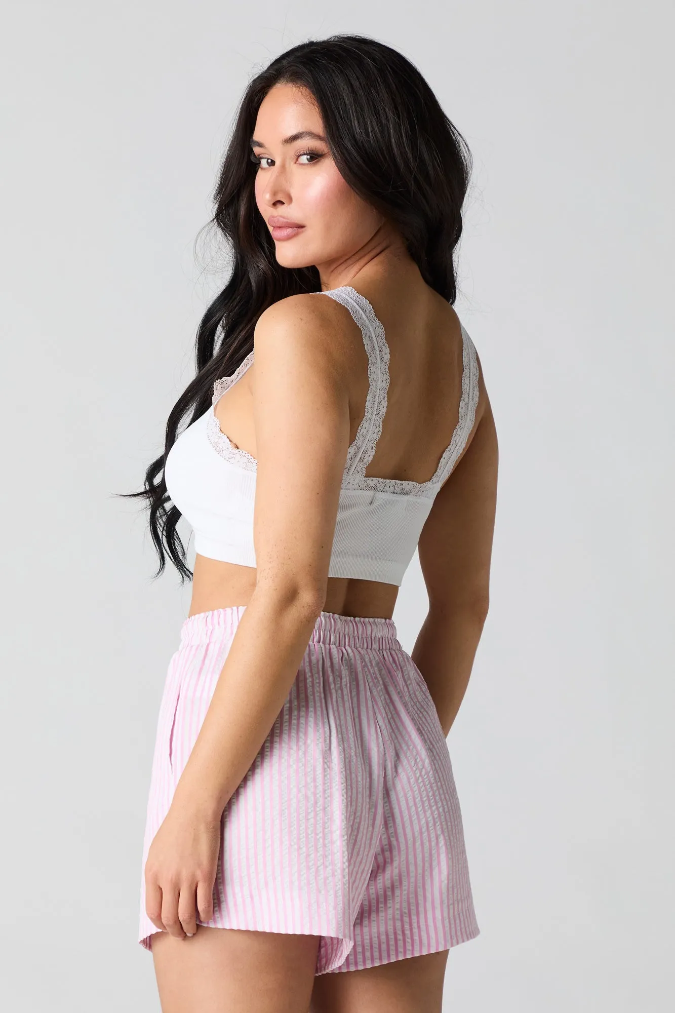 Striped Drawstring Short sold by Urban Planet product image thumbnail 5