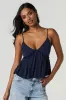 Débardeur de style nuisette volanté avec encolure en V sold by Urban Planet