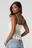 Débardeur de style nuisette volanté avec encolure en V sold by Urban Planet