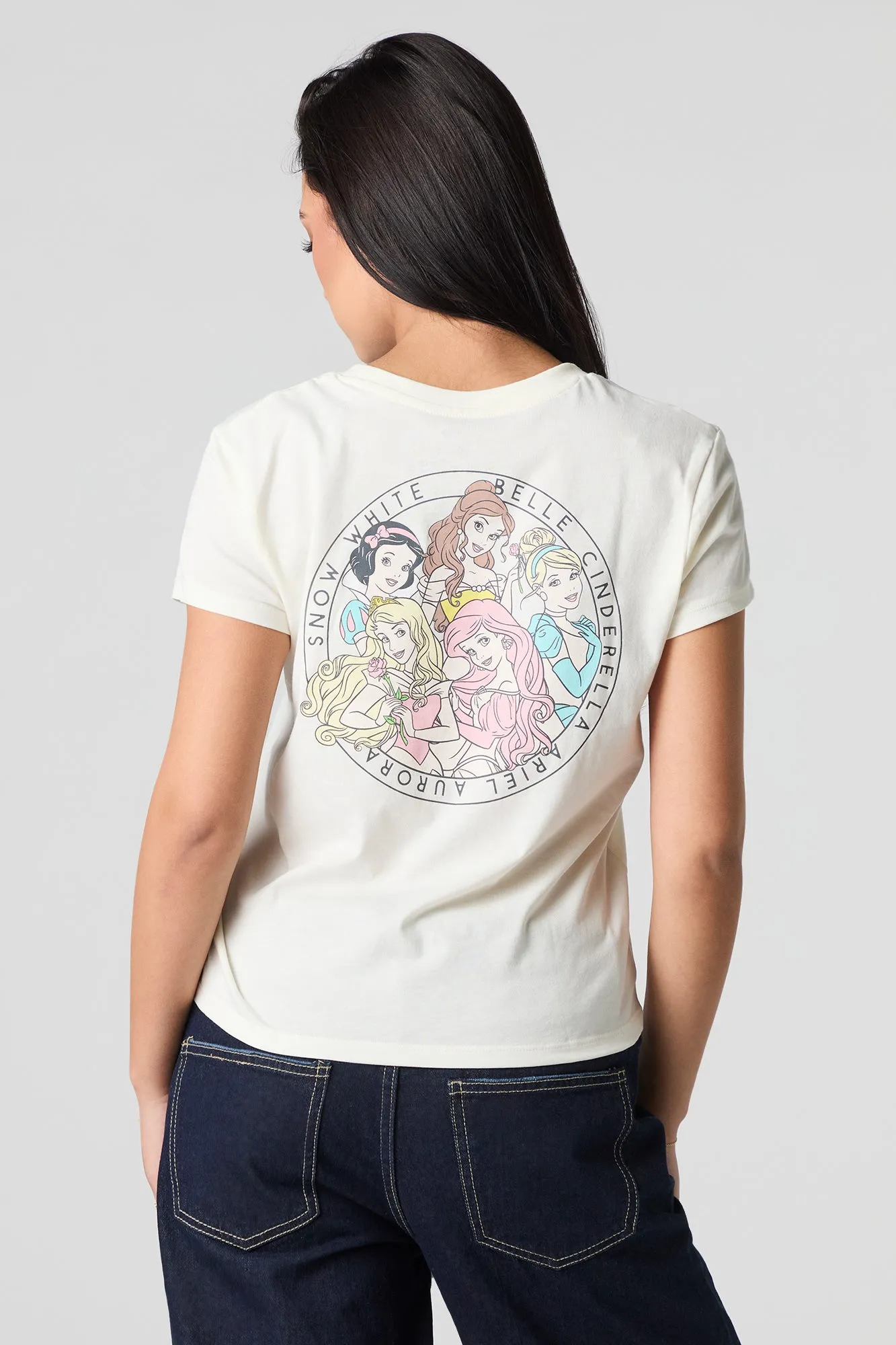 Disney Princesses Embroidered Graphic T-Shirt sold by Urban Planet