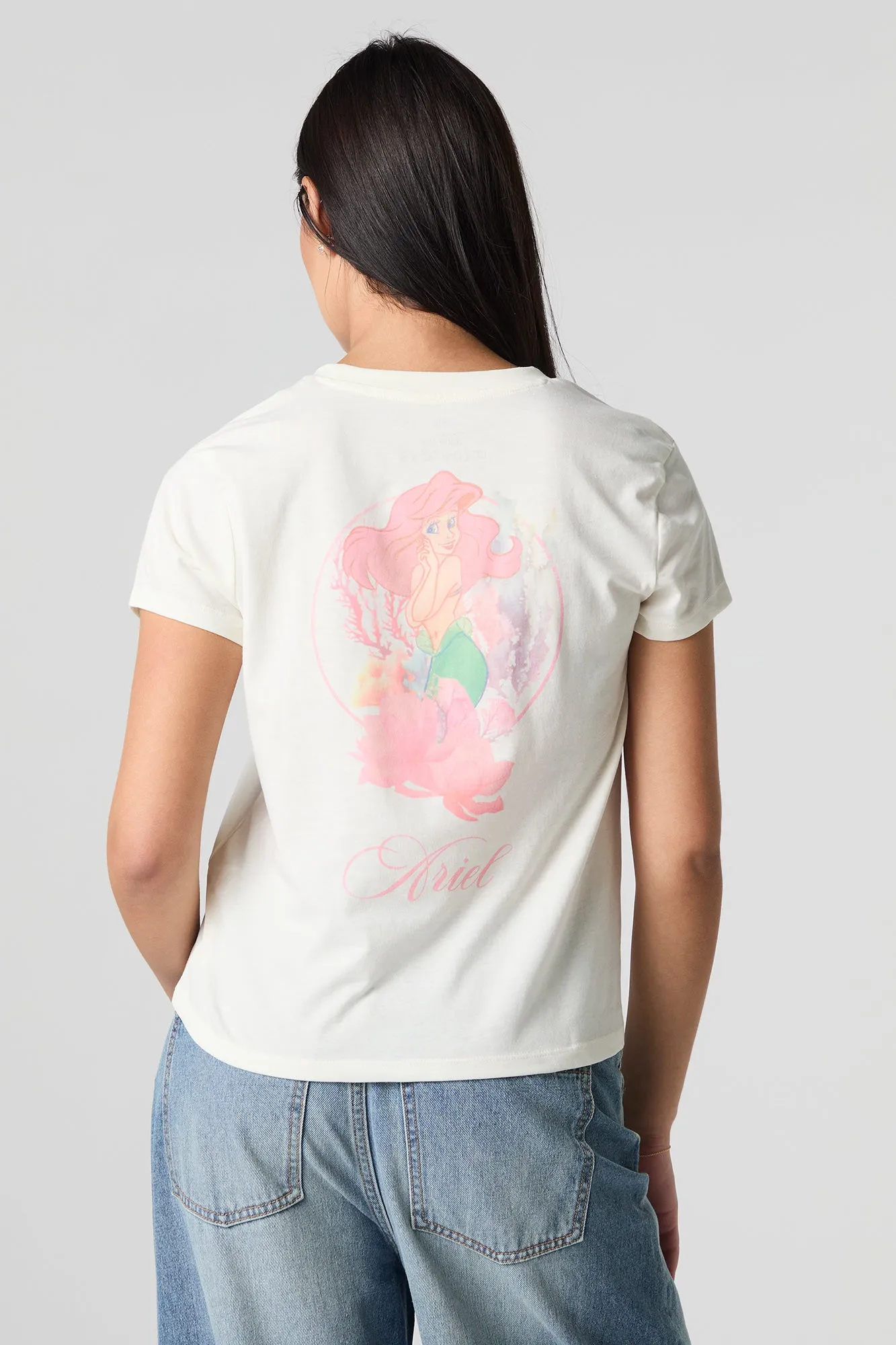 The Little Mermaid Embroidered Graphic T-Shirt sold by Urban Planet