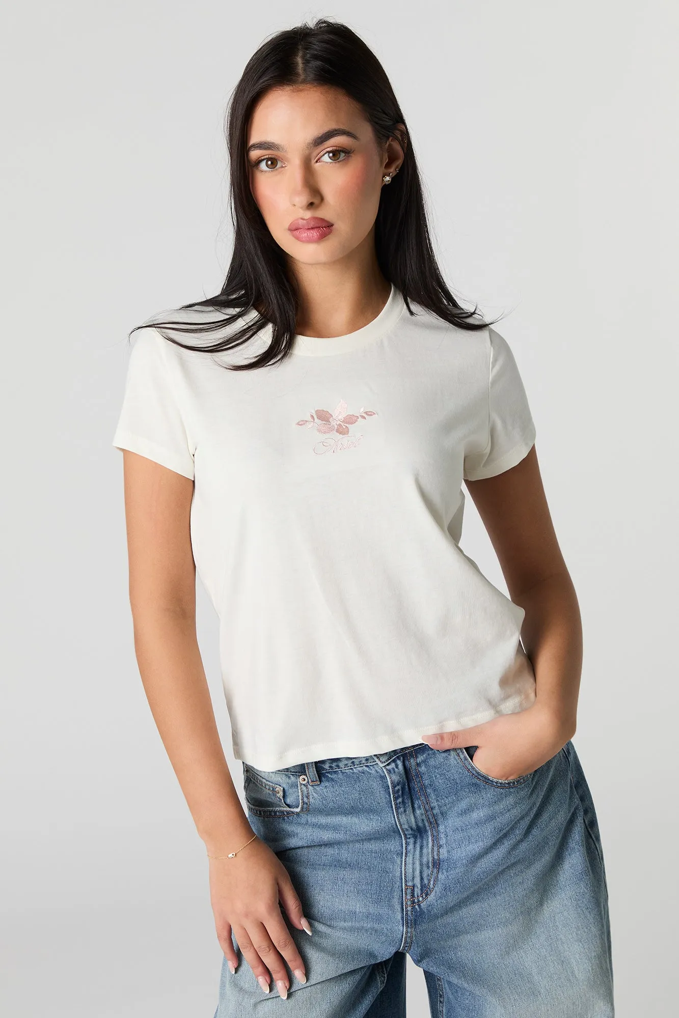 The Little Mermaid Embroidered Graphic T-Shirt sold by Urban Planet product image thumbnail 2