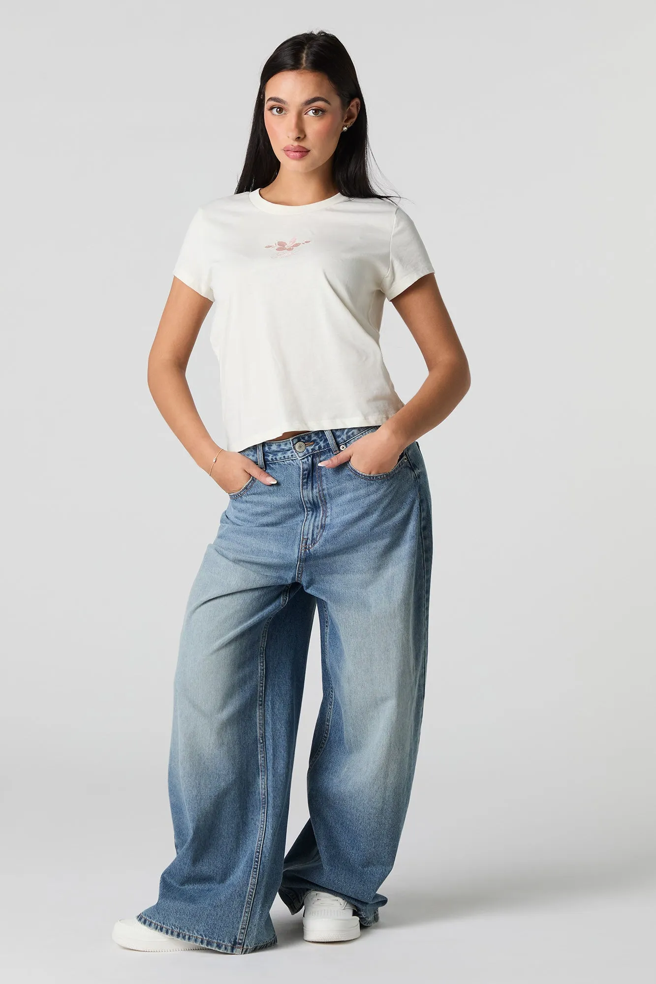 The Little Mermaid Embroidered Graphic T-Shirt sold by Urban Planet product image thumbnail 3