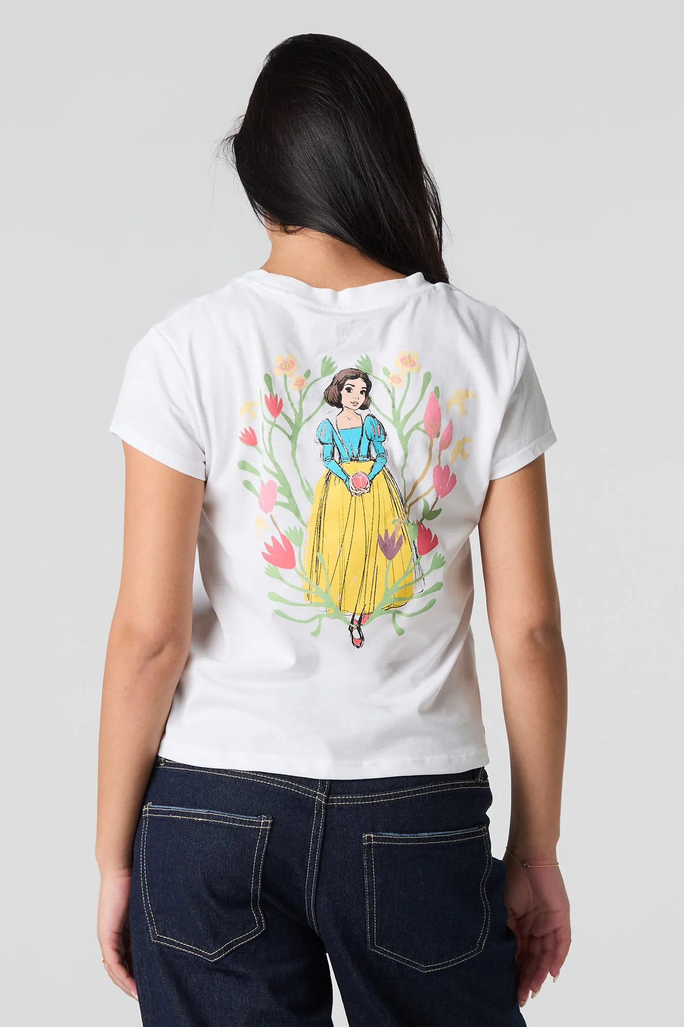 Snow White Embroidered Graphic T-Shirt sold by Urban Planet