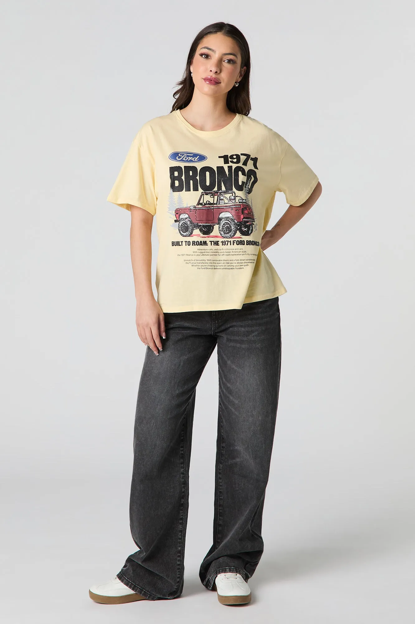 Ford Bronco Graphic Boyfriend T-Shirt sold by Urban Planet product image thumbnail 3