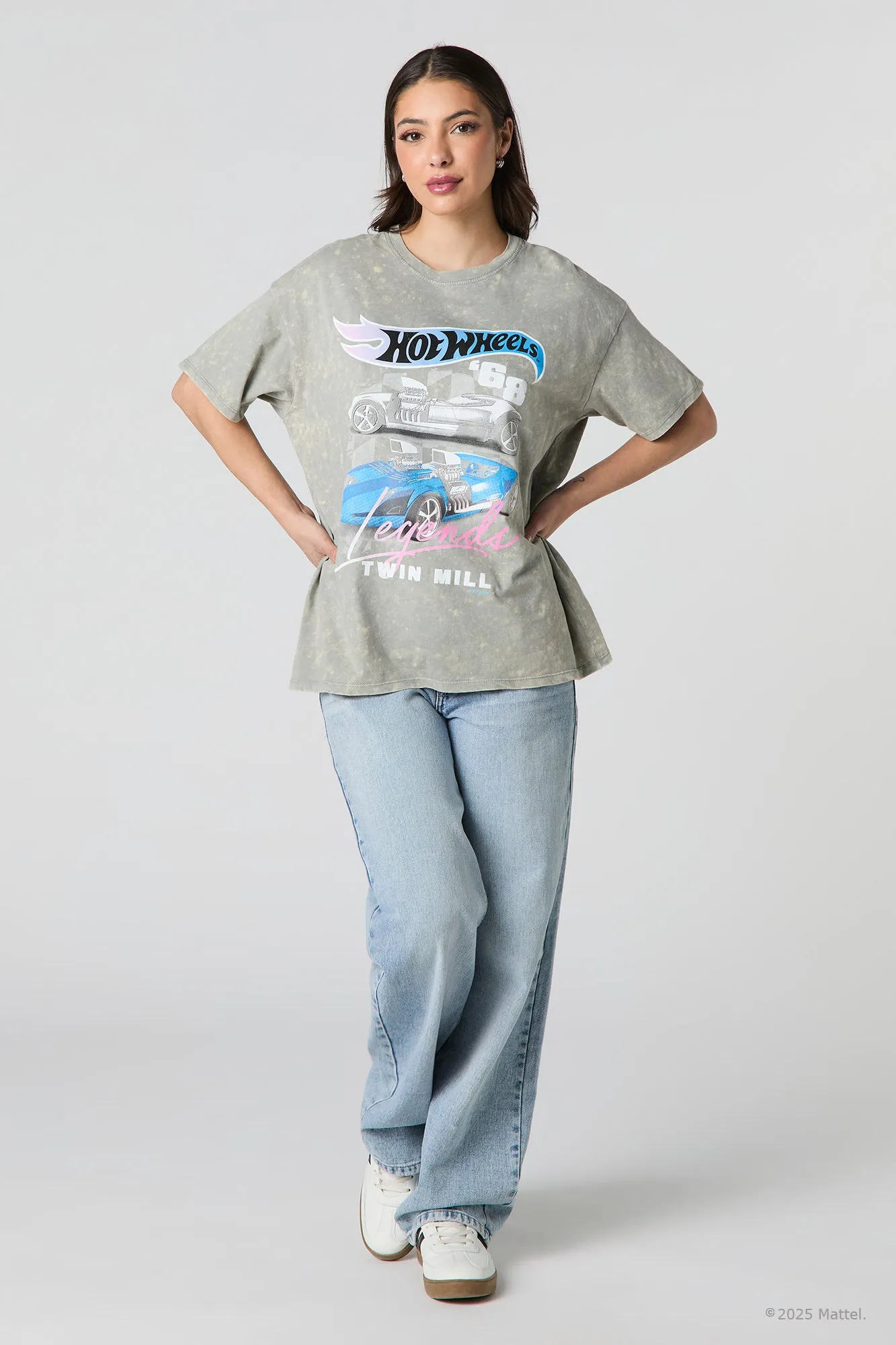 T-shirt de coupe garçonne à imprimé Hot Wheels™ Twin Mill sold by Urban Planet product image thumbnail 2