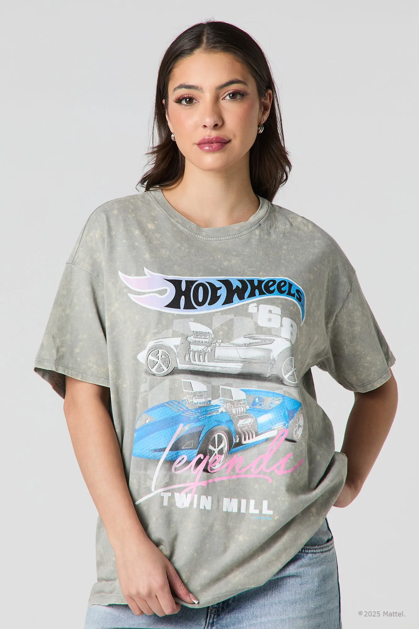 T-shirt de coupe garçonne à imprimé Hot Wheels™ Twin Mill sold by Urban Planet