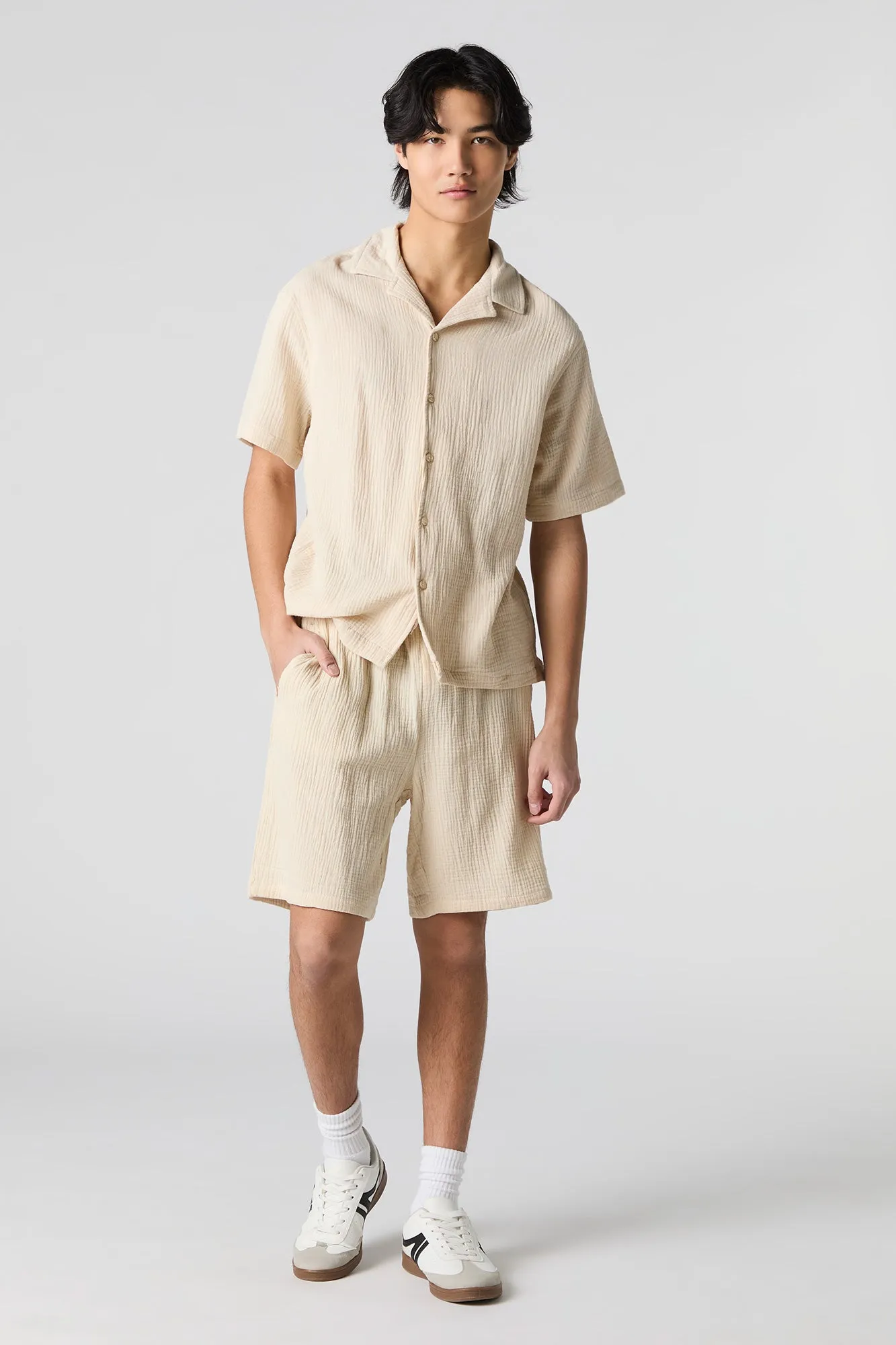 Haut boutonné froissé sold by Urban Planet product image thumbnail 3